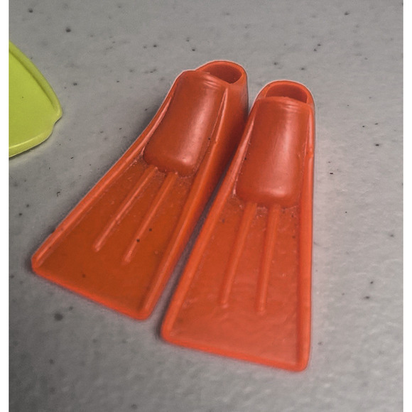 Barbie Doll Swim Flippers Scuba Diving Snorkel Accessories Beach Shoes Lot of 3 - Picture 5 of 9